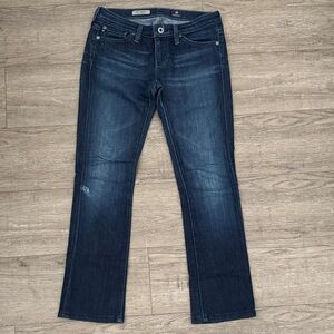 AG Adriano Goldschmied Dark Indigo Straight Leg Jeans